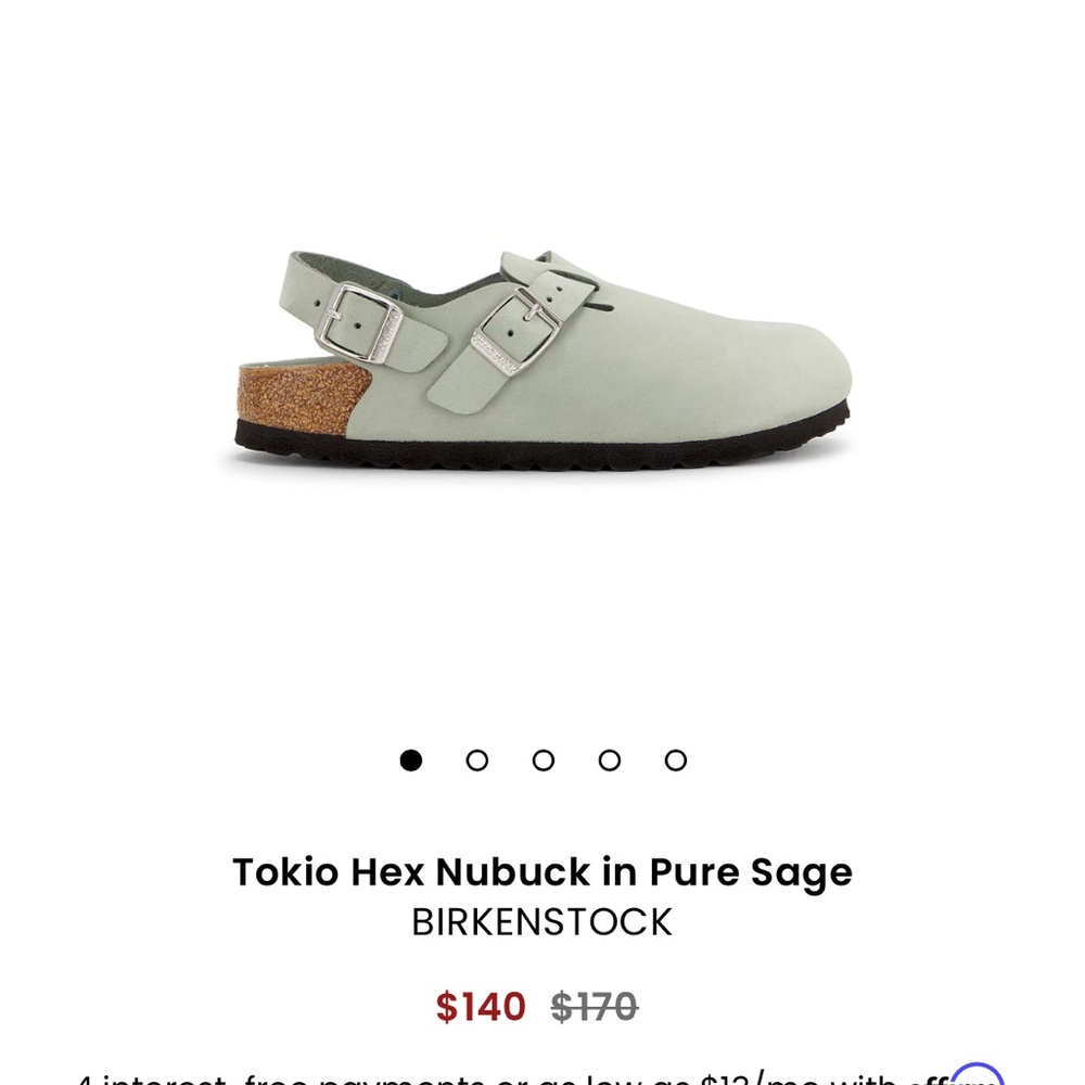 Birkenstock tokio in Pure Sage